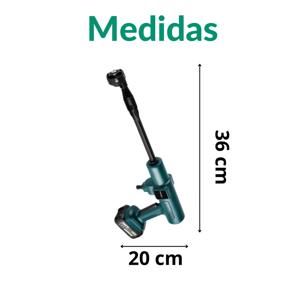 Pistola de Agua a Presión Inalámbrica con 2 Baterías – Jardín, Coche y Hogar | 30 Bar