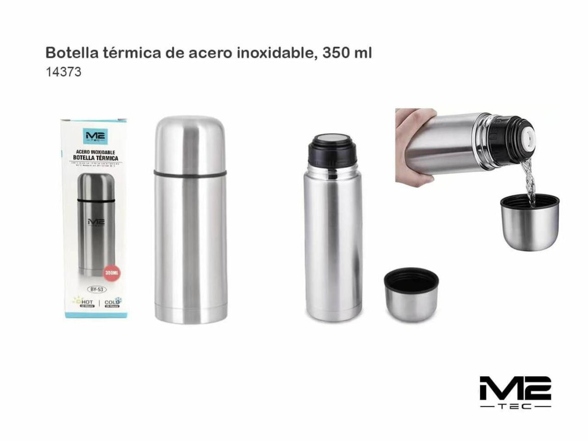 Botella Térmica de Acero Inoxidable 350 ml – Compacta y Sin BPA