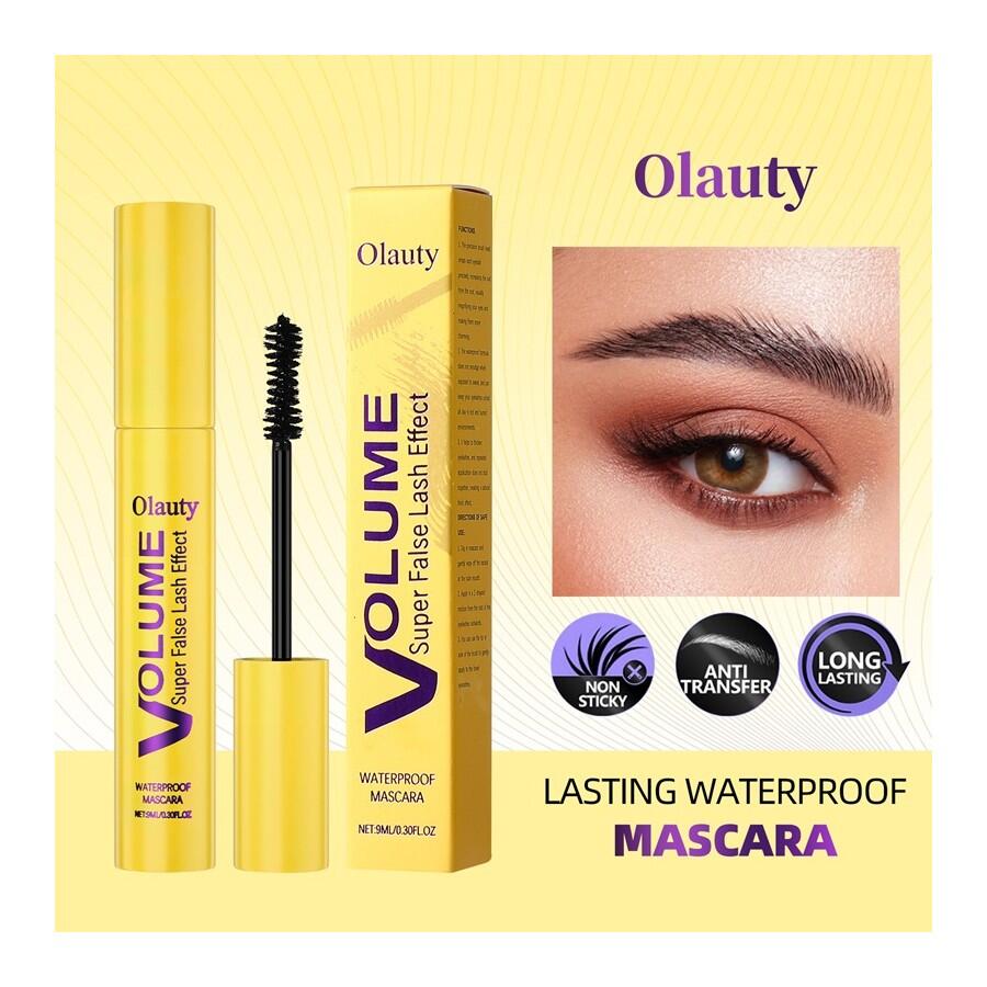Máscara de Pestañas Waterproof Volumen Negra 9 ml – Olauty