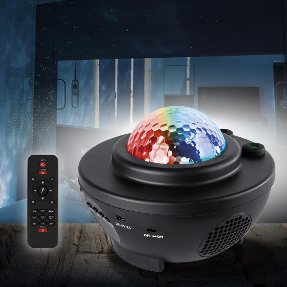 Proyector de Estrellas Galaxia LED con Altavoz Bluetooth, Mando y Temporizador – Luz Nocturna