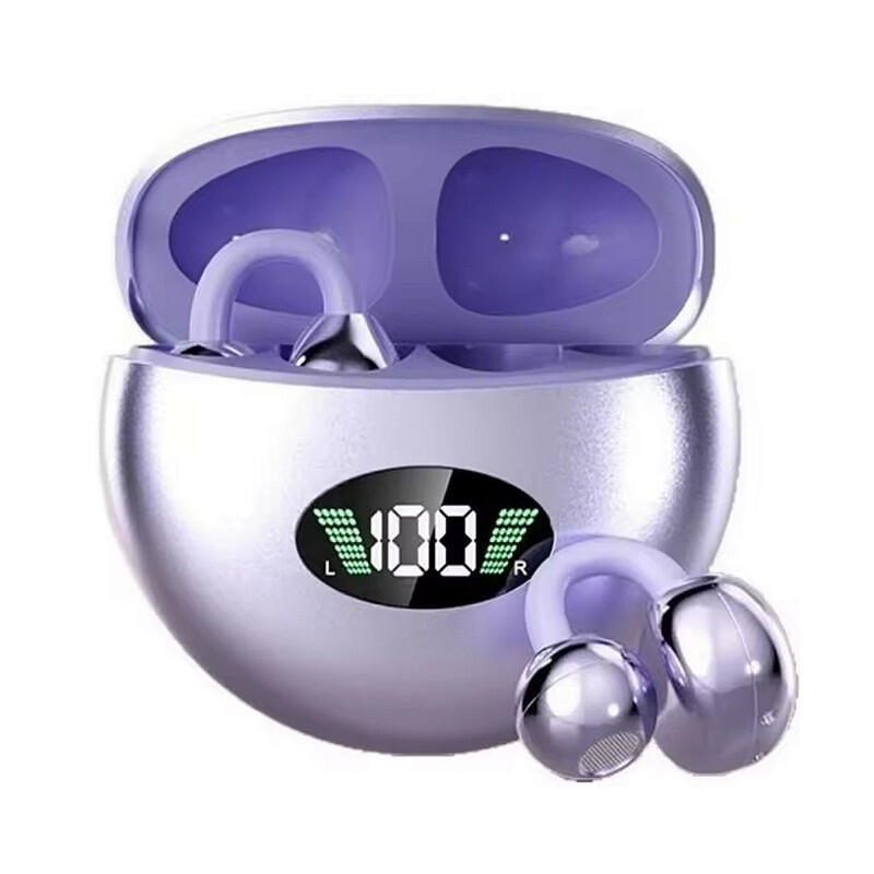 Auriculares Inalámbricos de Clip Bluetooth 5.4 – Morado, 4 h de Autonomía
