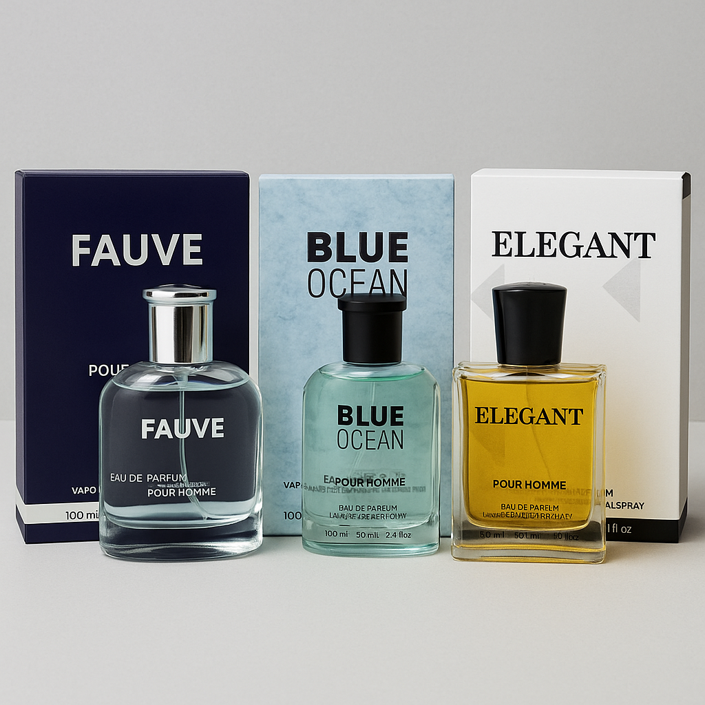 Pack de 3 Perfumes para Mujer u Hombre – Set de Regalo