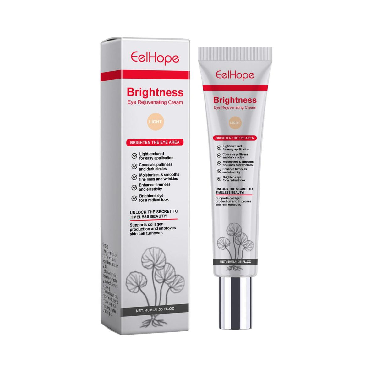 Contorno de Ojos Hidratante con Cafeína y Ácido Hialurónico 40 ml