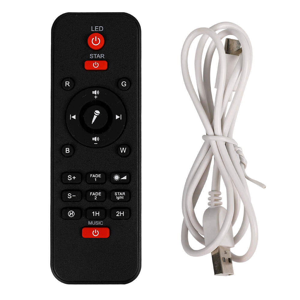 Proyector de Estrellas Galaxia LED con Altavoz Bluetooth, Mando y Temporizador – Luz Nocturna
