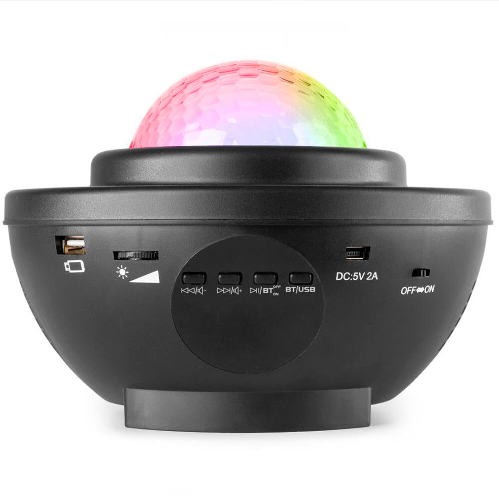 Proyector de Estrellas Galaxia LED con Altavoz Bluetooth, Mando y Temporizador – Luz Nocturna