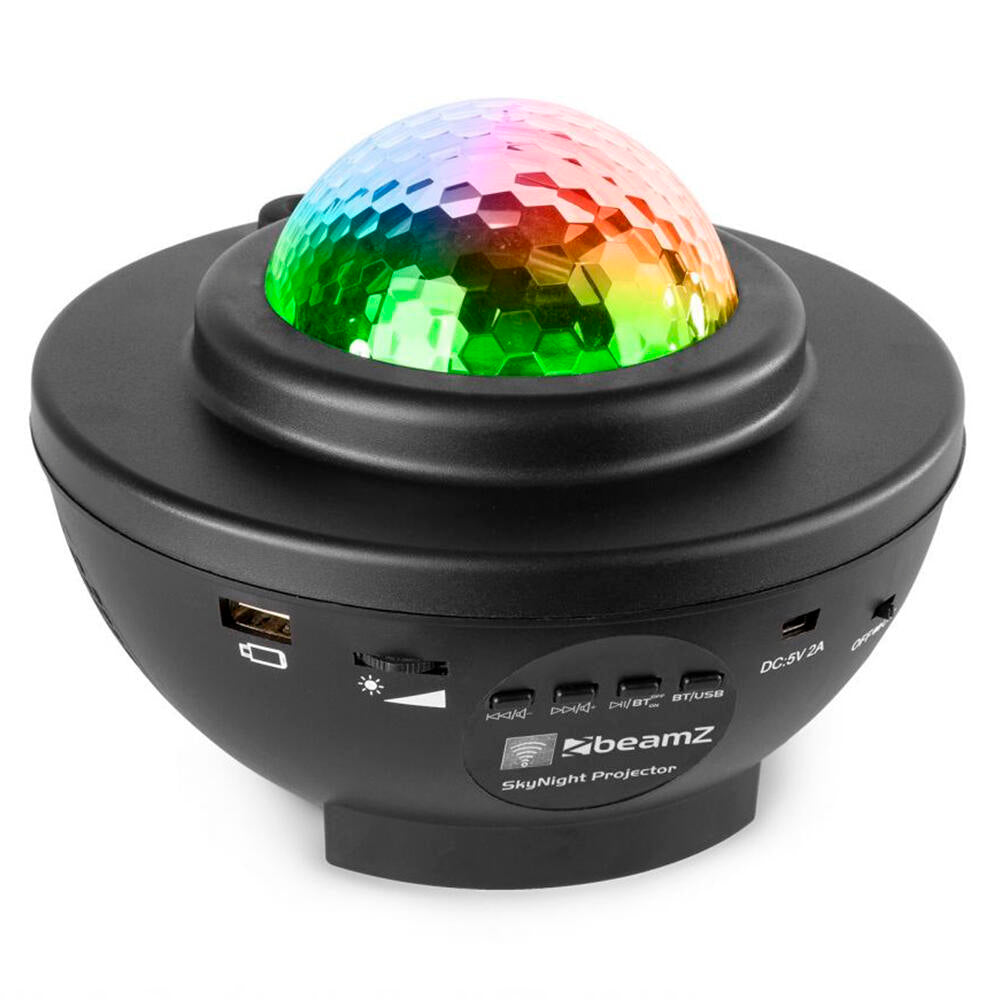 Proyector de Estrellas Galaxia LED con Altavoz Bluetooth, Mando y Temporizador – Luz Nocturna