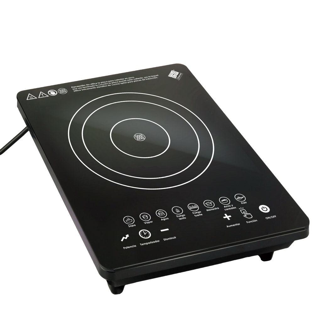 Placa de Inducción Portátil 1500 W – Panel Táctil, 8 Programas y Temporizador 3 h