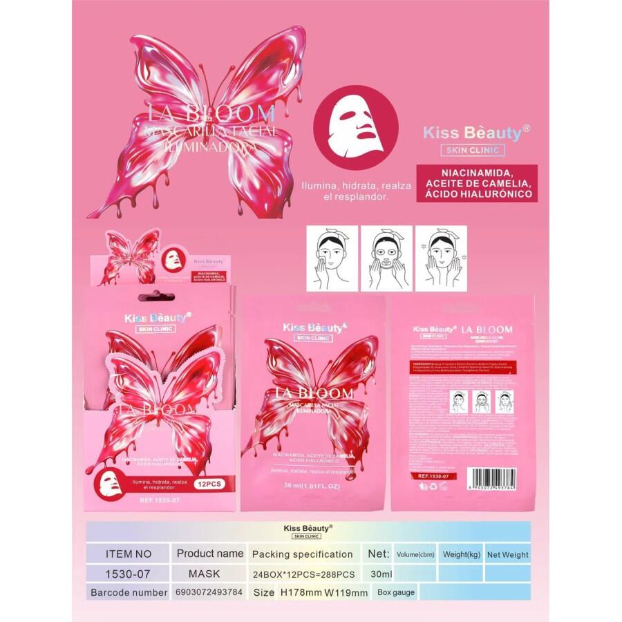 Mascarilla Facial Iluminadora con Niacinamida 30 ml – Kiss Beauty La Bloom