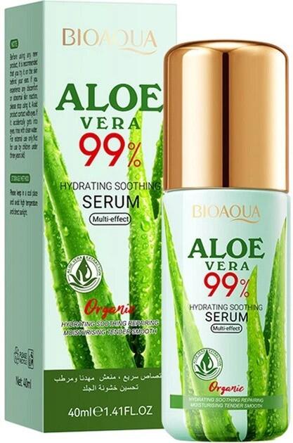 Sérum Facial Hidratante y Calmante con Aloe Vera 99% 40 ml – Bioaqua
