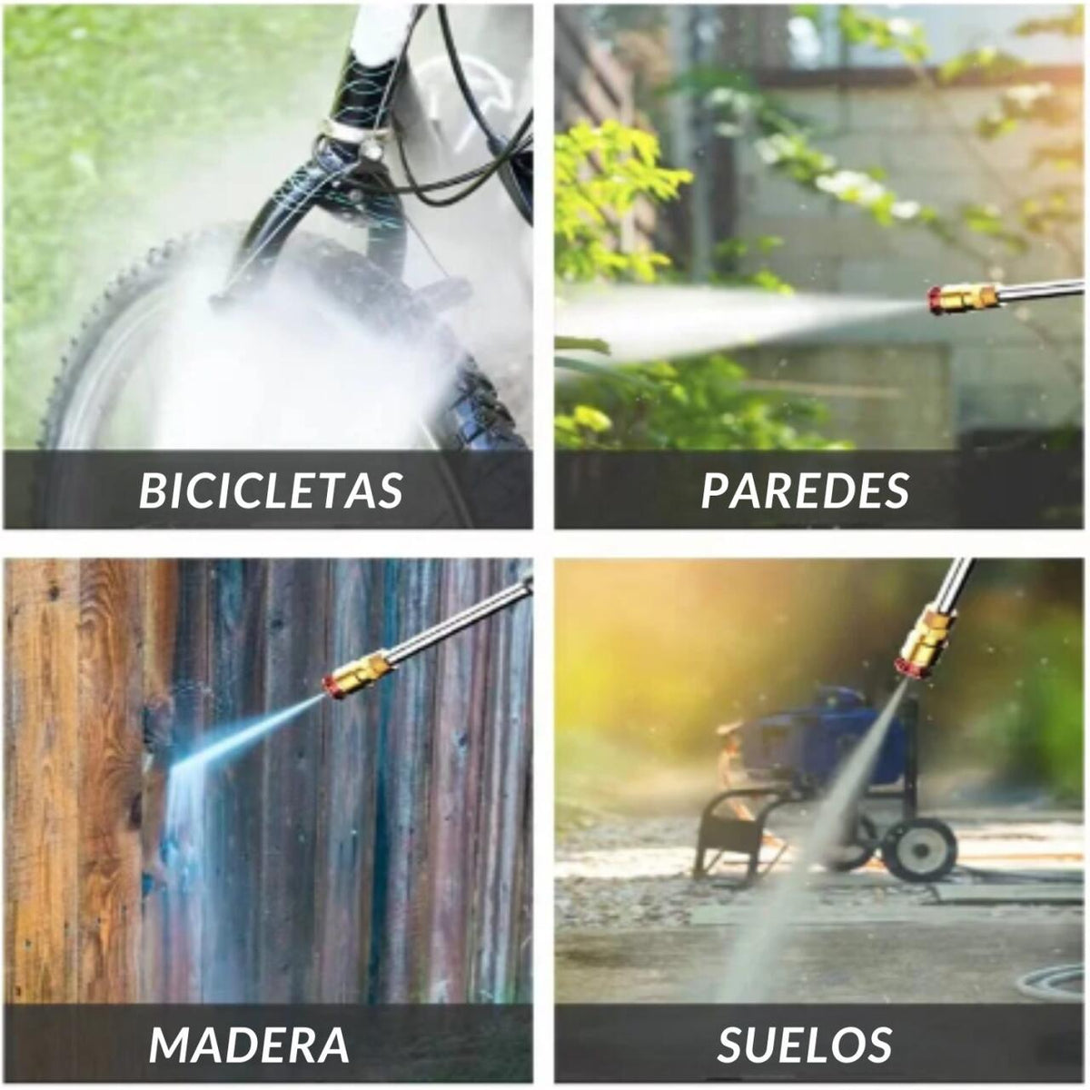 Pistola de Agua a Presión Inalámbrica con 2 Baterías – Jardín, Coche y Hogar | 30 Bar